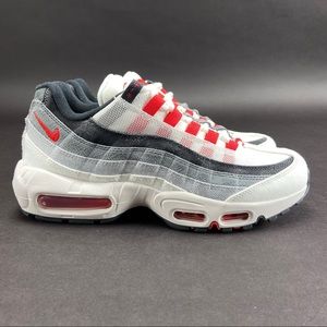 Nike Men's Air Max 95 QS ‘Japan’ Summit White Chile Red Shoes DH9792-100 Size 8